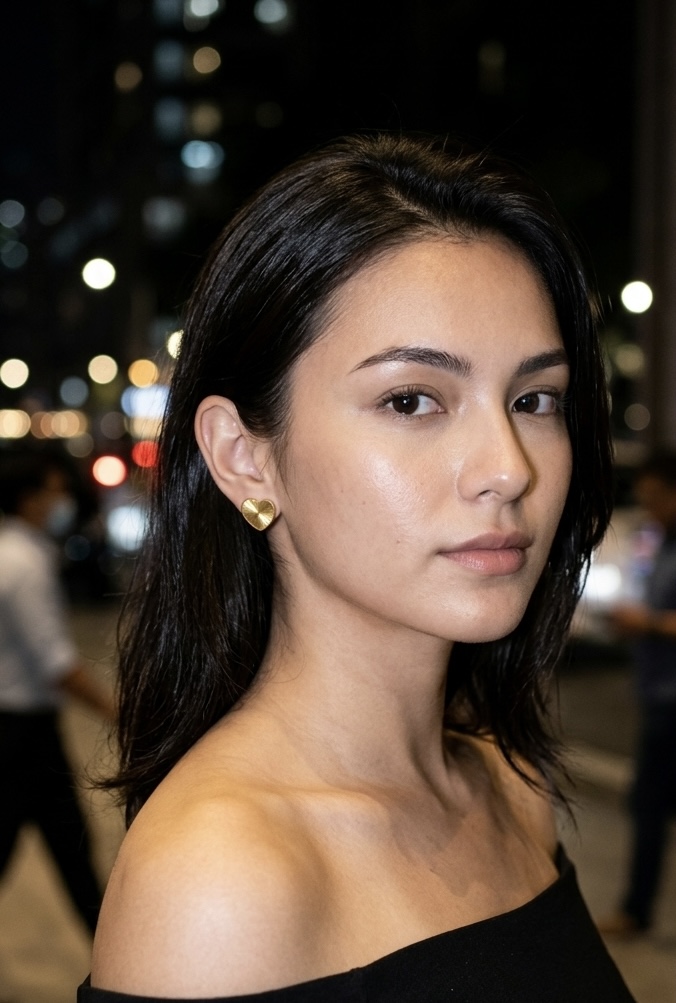 گوشواره میخی طلا زنانه دخترانه مدل قلب